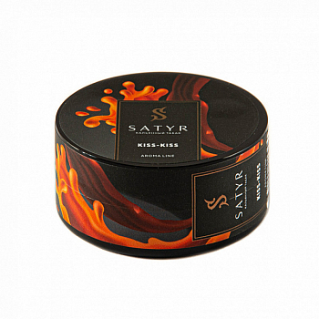 Табак Satyr Aroma line, 25гр "KISS-KISS / Соленая карамель"